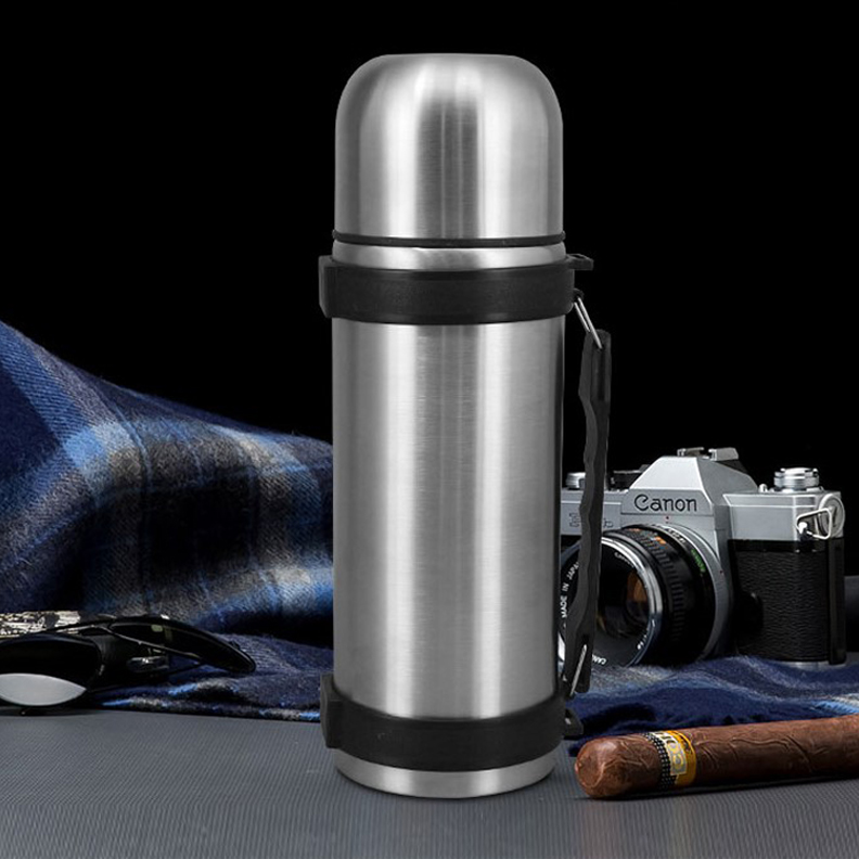 Golmate Advanced Customization 1000ml PP Handle Stainless Steel Vacuum Soup Flask