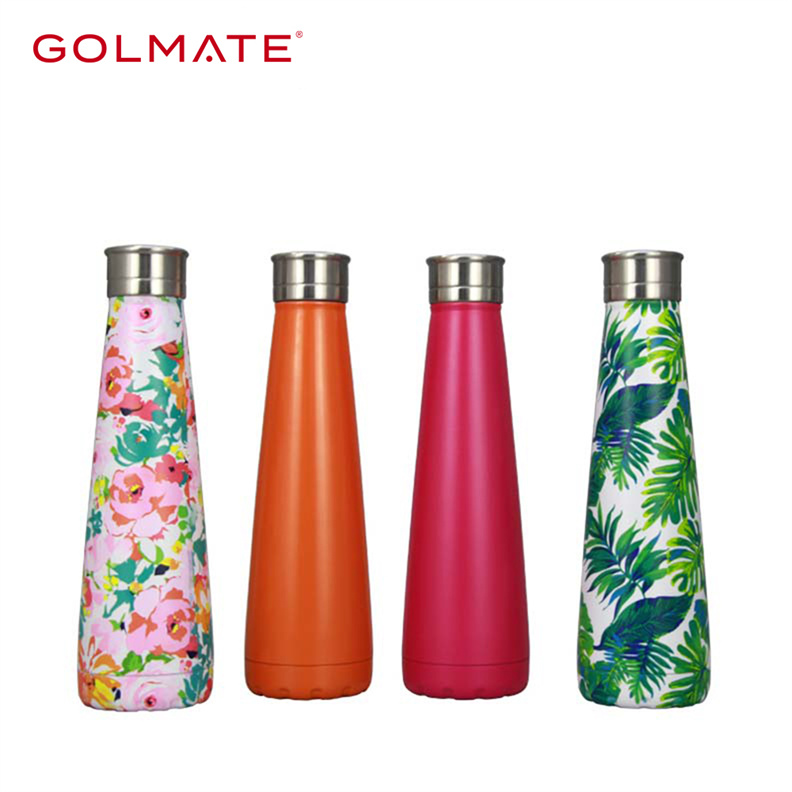 Fashion Design Pattern 420ml Sport Outdoor Double Walled Water Bottle