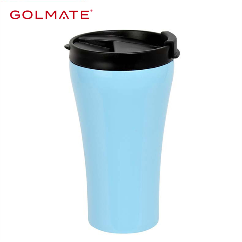 2 Sizes Double Wall Plastic Surface Tumbler Travel Mug