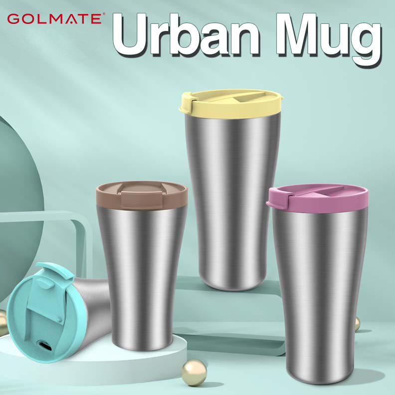 2 Sizes Double Wall Plastic Surface Tumbler Travel Mug