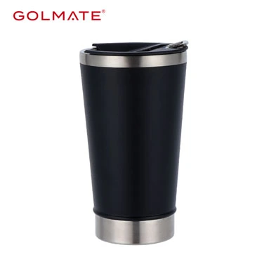 Stainless Steel Beer Mug, Double Wall Vacuum Insulated Tumbler, Cup Lid with Bottle Opener, Keeps Drinks Cold or Hot, For Beer, Coffee, Tea and Other Drinks